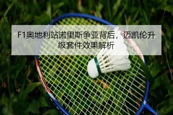 F1奥地利站诺里斯争亚背后，迈凯伦升级套件效果解析